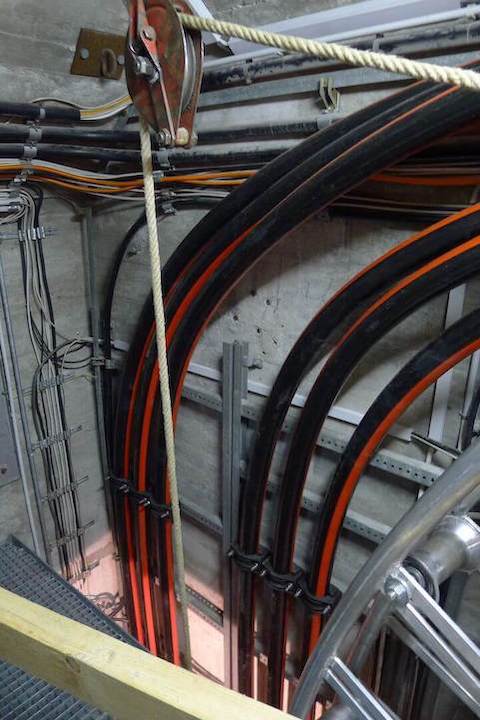 Transition to vertical shaft