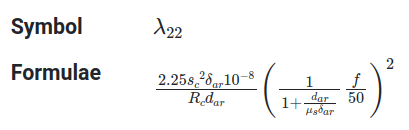 lambda_22 formula in Cableizer